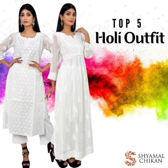 Top 5 Holi Outfit Inspirations With Shyamal Chikan | Shyamal Chikan | Lucknow