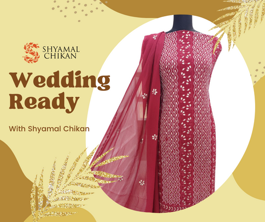 Get a stylish look this wedding season with Shyamal Chikan  | Shyamal Chikan
