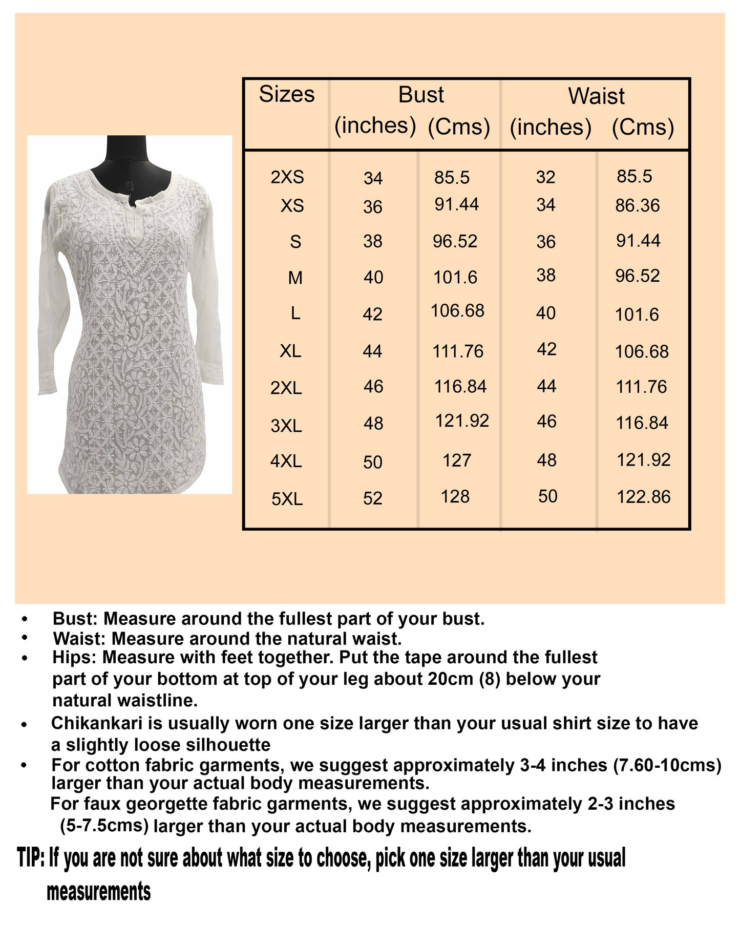 Shyamal Chikan Hand Embroidered Fawn Viscose Georgette Lucknowi Chikankari Angrakha Short Top - S17816